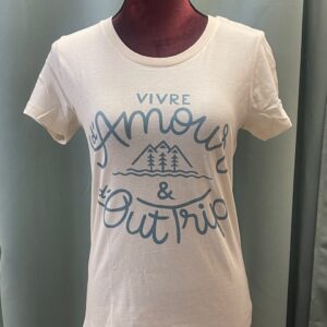 Tee shirt coton Vivre d'amour et d'Outtrip